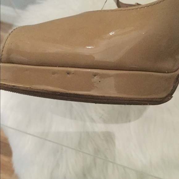 Nude Jimmy Choo peep toe Amina pumps size 38 - Picture 6 of 8